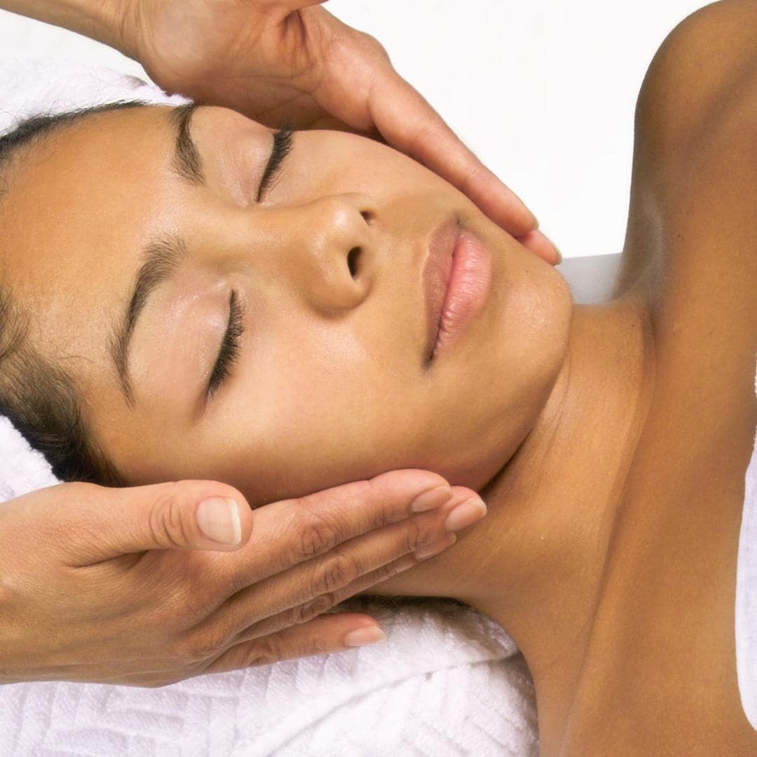 Photo of woman getting a manual lymphatic drainage massage